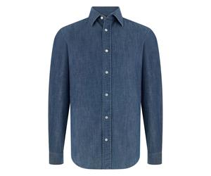 Boggi Milano - Bowling Collar Shirt - - Shirts - Uomo - Blu - M