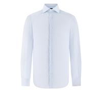 Boggi Milano - Camicia a Righe in Cotone Regular Fit Non-Iron Ultimate - - Shirts - Uomo - Blu - XL