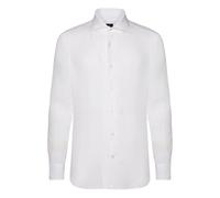 Boggi Milano - Camicia in Lino Regular Fit - - Shirts - Uomo - Bianco - 3XL