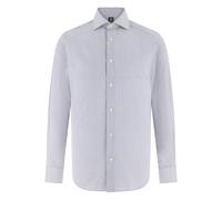 Boggi Milano - Camicia Slim Fit a Righe in Cotone - - Shirts - Uomo - Blu - XL