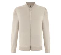 Boggi Milano - Cotton Full Zip Bomber Sweater - - Knitwear - Uomo - Beige - L