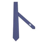 Boggi Milano - Cravatta in Seta con Stampa Marina - -Accessories -Uomo -Blu -ONE SIZE