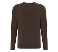 Boggi Milano, ,Knitwear ,Uomo ,Marrone ,L Maglione Girocollo in Cotone, Seta e Cashmere