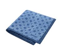 Boggi Milano - Pochette da Taschino in Lino con Medaglione - - Accessories - Uomo - Blu - ONE SIZE