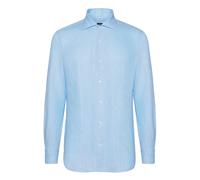 Boggi Milano, ,Shirts ,Uomo ,Blu ,L Camicia in Lino Regular Fit
