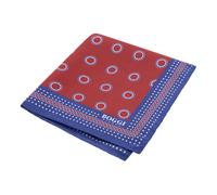 Boggi Milano - Silk Pocket Square With Medallions Pattern - - Accessories - Uomo - Rosso - ONE SIZE
