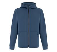 Boggi Milano, ,Sweatshirts & Hoodies ,Uomo ,Blu ,S B Tech Felpa con Cappuccio e Zip Leggera in Tessuto Scuba