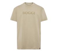 Boggi Milano, ,Tops ,Uomo ,Beige ,M T-Shirt in Jersey di Cotone