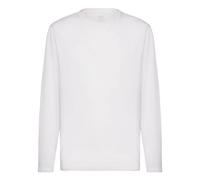 Boggi Milano, ,Tops ,Uomo ,Bianco ,L T-shirt a maniche lunghe in jersey di cotone Pima