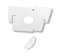 BOGGIA TOP LIGHT Plafoniera Led Linea Echo 1161/1 un punto luce moderna elegante, piatta, metallo verniciato bianco parete soffitto - lampadina Led GX53 compresa (Luce Calda 3000 K)
