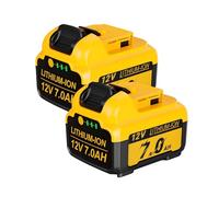 BOGJFC 12V 7000mAh Batteria Li Ion Pacco Batteria Compatibile Per DeWalt DCB120 DCB126 DCB200 DCB609 Per Trapani Avvitatori Sega E Attrezzi Da Giardino(2 Battery 7000mAh)