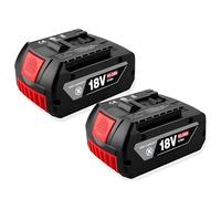BOGJFC 18V 10Ah Li-Ion Compatibile Con Bosch Ricaricabile Sostitutiva BAT609 BAT618 BAT619 1/2/3/4PCS Con Caricabatterie Leggera 550G 18650 Compatto(2PCS)