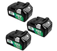 BOGJFC 36V 6800mAh Batteria Li-Ion 6.8Ah Slide Sostituzione Compatibile Per HiKOKI/Hitachi Metabo HPT Utensili Elettrici BSL36A18 BSL1850 371751M 372121M Officina(3PCS)