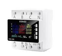 BOGJFC Misuratore Energia Trifase, AC 85-290V 0-80A 0-23KW, Guida DIN 35Mm, Controllo App, Sovratensione, Sottotensione, Sovracorrente, Sovraccarico, Squilibrio(306L with RS485)