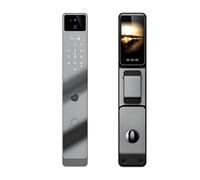 BOGJFC Serratura Smart Porta Telecamera Impronta Riconoscimento Facciale Tuya WiFi Alluminio Mortise 24x240mm 40-120mm Maniglia Reversibile Modello Y17