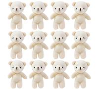 Bogoro 12 Pezzi Mini Orso Peluche, Mini Orso Orso Imbottito, Orso Bambola Peluche, Piccoli Giocattoli dell'Orso, Mini Orsacchiotto, Peluche Piccolo Orsetto, per Decorazioni Di Nozze Baby Shower