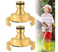 Bogoro 2 Pezzi Adattatore Rubinetto Raccordo a Baionetta con Innesto Rapido Acqua Progettazione dell'artiglio Attacco Rapido per Tubo da Giardino(per Tubo Irrigazione Compatibile con Gardena)