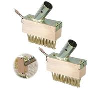 Bogoro 2 Pezzi Spazzole per Diserbo per Patio,Setole in Metallo e Raschietto,Spazzola per Erbacce e Muschio,Spazzola Per Fughe Con Gancio per Rimuovere Erbacce e Muschio da Fughe Strette e Larghe