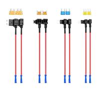 Bogoro 8 Pezzi Rubacorrente Portafusibili,Portafusibili Adattatore Piggyback,Micro Rubacorrente Portafusibili,Rubacorrente Fusibile,ADD-a-Circuit Fusibili Tap per Auto Camion Moto Barche