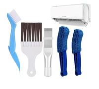 Bogoro Kit Pulizia Asciugatrice Set di Cinque Pezzi Metallo Spazzola per Pulizia del Condizionatore d'Aria Spazzola Pulizia Condensatore per la Pulizia Condizionatore Frigorifero Asciugatrice