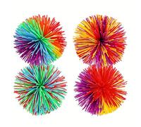 Bogoro Scimmia Sfere Palline, Palline Morbide Arcobaleno, Rimbalzante Stress Palle, Pompon Rimbalzante Stress Palle per Irritabilità/Decompressionei