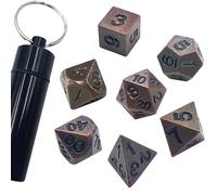 Bogoro Set dadi d&d, 7 pezzi Dadi poliedrici, Dadi Metallo D&D Poliedrici, Dadi da Gioco Polyhedral Dadi, Dadi per giochi di ruolo, DND Dice Set, Poliedrici Dadi per Dungeon and Dragons