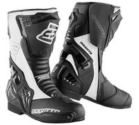 Bogotto Assen Stivali da moto, Bianco/nero, Taglia 47