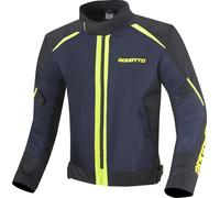 Bogotto Blaze-Air Giacca tessile moto, nero-blu-giallo, taglia L per maschi