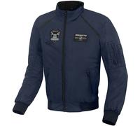 Bogotto Boston Giacca tessile da moto, blu scuro, Taglia XL
