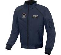 Bogotto Boston Giacca tessile da moto, blu scuro, Taglia XS