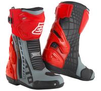 Bogotto Donington Stivali da motocicletta, grigio/nero/rosso, Taglia 45