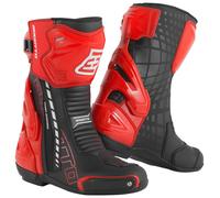Bogotto Donington Stivali da motocicletta, nero/rosso, Taglia 41