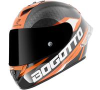 Bogotto FF104 SPN Casco in carbonio, nero-arancione, taglia XS per maschi