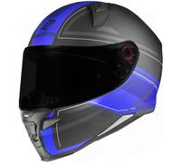 Bogotto FF110 Cinder Casco, nero opaco/blu, Taglia S