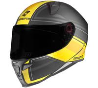 Bogotto FF110 Cinder Casco, nero opaco/giallo, Taglia S