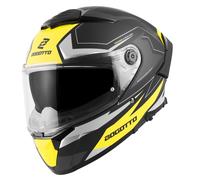 Bogotto FF118 Vilial Casco, nero opaco/giallo, Taglia M
