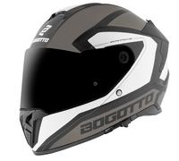 Bogotto FF122 BGT Casco, grigio-bianco, taglia M per maschi