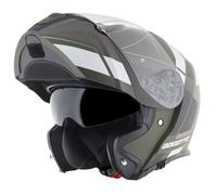 Bogotto FF403 Murata casco apribile, nero-bianco-verde, taglia XS per maschi
