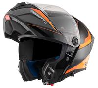 Bogotto FF404 Ezion Casco apribile, nero/arancione, Taglia XS