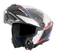 Bogotto FF404 Ezion Casco apribile, nero bianco rosso blu, L