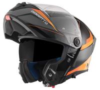 Bogotto FF404 Ezion Casco apribile, nero-arancione, taglia XL per maschi