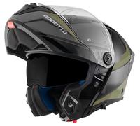 Bogotto FF404 Ezion Casco apribile, nero/verde, Taglia M