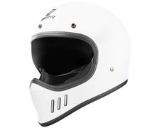 Bogotto FF980 Caferacer Casco da Croce, bianco opaco, Taglia XL