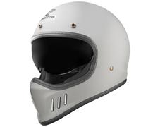 Bogotto FF980 Caferacer Casco da Croce, Grigio opaco, Taglia M