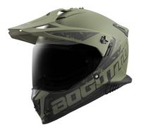 Bogotto FG-601 Duo Casco da enduro in fibra di vetro, verde, taglia 3XL per maschi