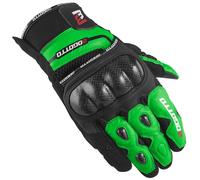 Bogotto Flint Guanti Moto, nero-verde, taglia XS per donne