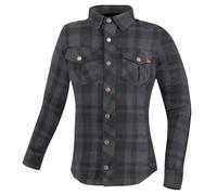 Bogotto Forgewood Camicia da moto da donna, nero/grigio, Taglia M