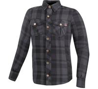 Bogotto Forgewood Camicia da moto, nero/grigio, Taglia S
