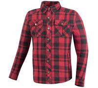 Bogotto Forgewood Camicia da moto, nero/rosso, Taglia 3XL