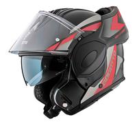 Bogotto FS-X600 Atyr Casco, nero opaco/grigio/rosso, Taglia S